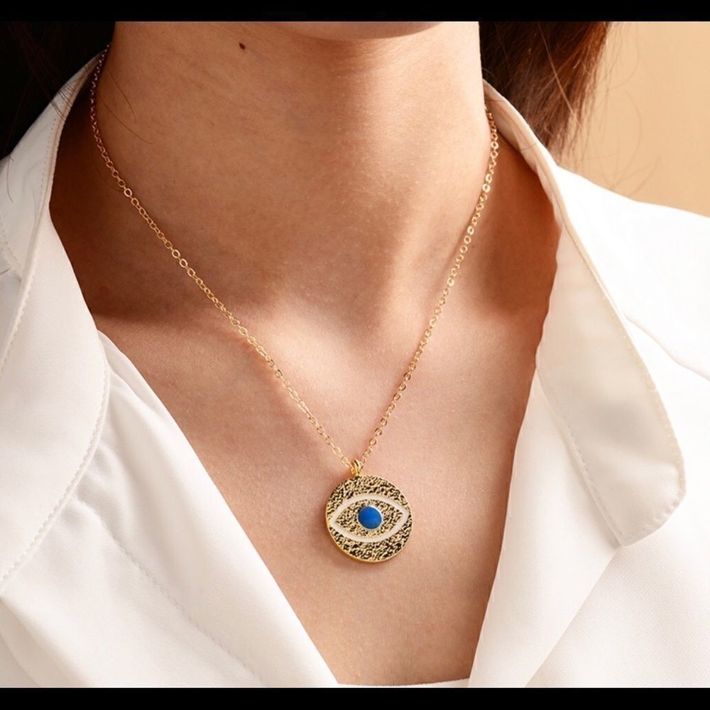 Necklace Evil Eye Zinc Alloy Plating Cute